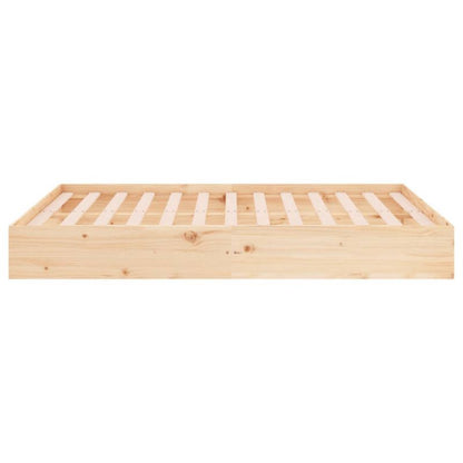 Sengebund VidaXL Lite Fyrretræ Stabil Konstruktion 135x190 cm
