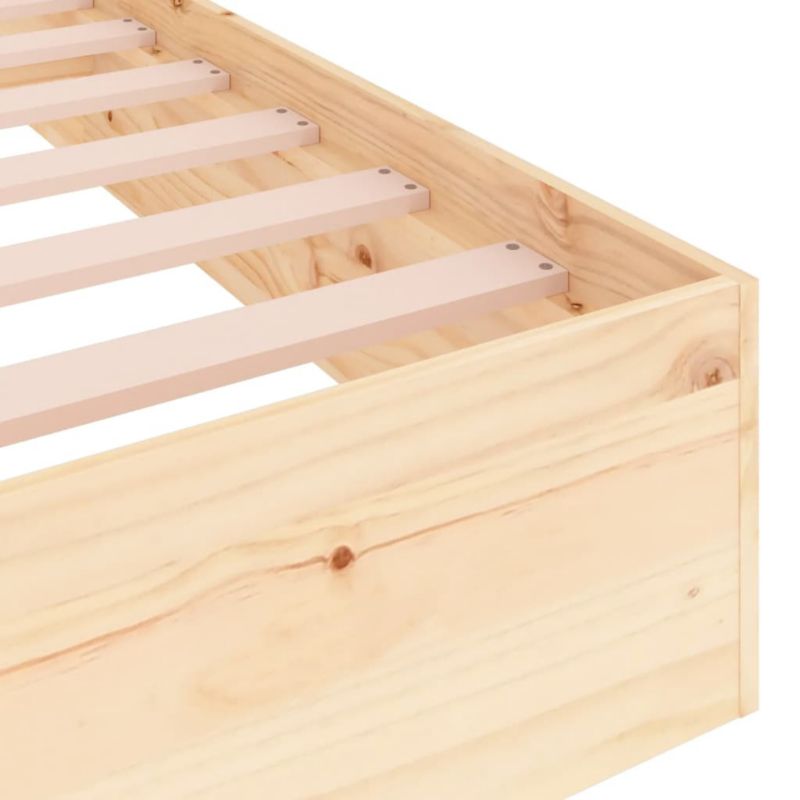 Sengebund VidaXL Lite Fyrretræ Stabil Konstruktion 135x190 cm