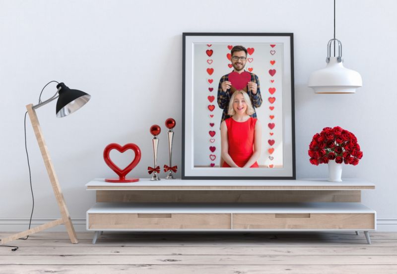 BD art plakatramme 50x70 cm med passepartout sort 1 stk.