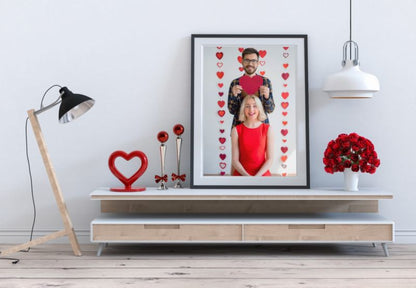 BD art plakatramme 50x70 cm med passepartout sort 1 stk.
