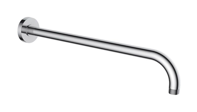 Ramię Deszczownicy Okrągłe 40 cm Chrom Mosiądz z Rozetą | 5903003002574