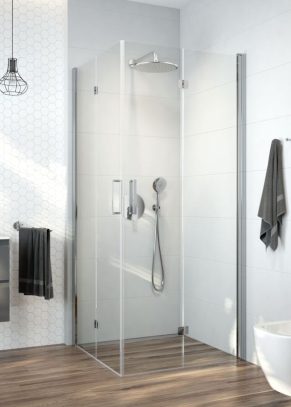 Ramię Deszczownicy Okrągłe 40 cm Chrom Mosiądz z Rozetą | 5903003002574