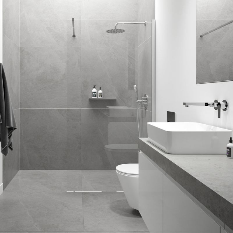 Ramię Deszczownicy Okrągłe 40 cm Chrom Mosiądz z Rozetą | 5903003002574