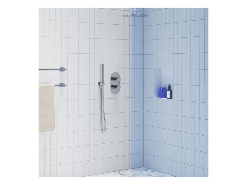 Loftsarm til Regnbruser 20 cm Krom | 703.00CR