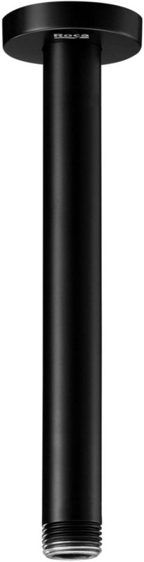 Loftmonteret Brusearm 20 cm Mat Sort Stål