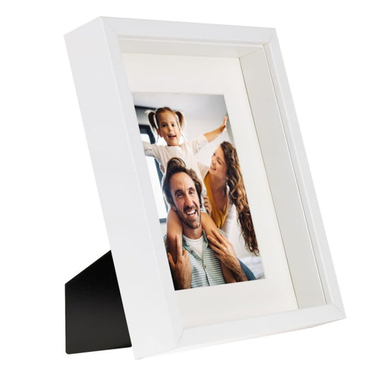 3D box-ramme BD art dyb 21x30 A4 med passepartout hvid 1 stk.