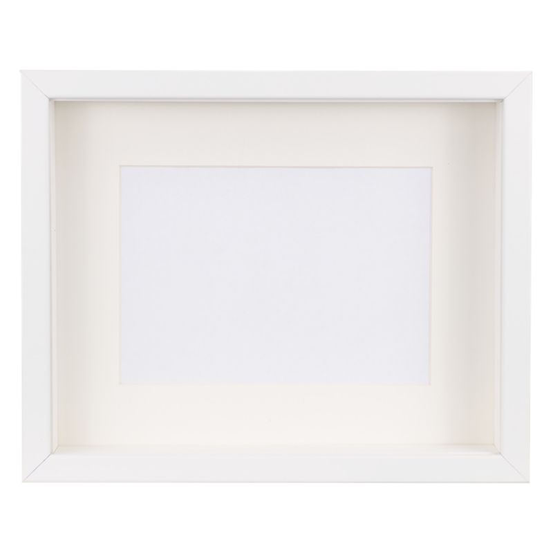 3D box-ramme BD art dyb 21x30 A4 med passepartout hvid 1 stk.