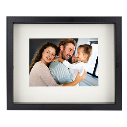 3D box ramme BD art dyb 21x30 A4 med passepartout sort 1 stk.