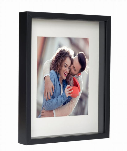 3D box ramme BD art dybde 28x35 cm med passepartout sort 1 stk.