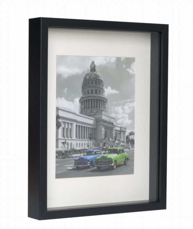 3D box ramme BD art dybde 28x35 cm med passepartout sort 1 stk.