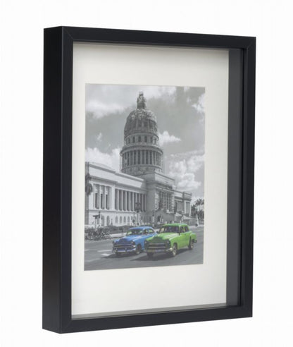3D box ramme BD art dybde 28x35 cm med passepartout sort 1 stk.