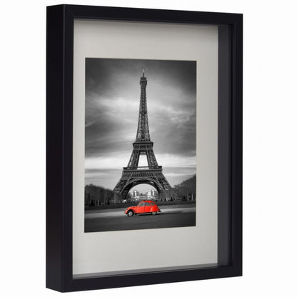 3D box ramme BD art dyb 30x40 A3 buketter med passepartout sort 1 stk.
