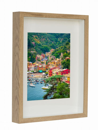 3D box ramme BD art dyb buket 30x40 A3 med passepartout i egetræ 1 stk.