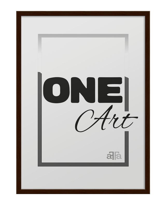 Hekla A1 ramme 59,4 x 84,1 cm MDF plakat brun 1 stk.