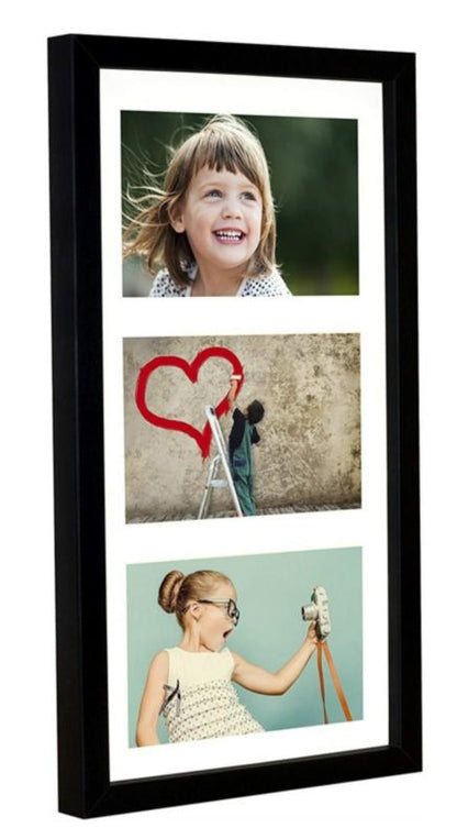 BD Art ramme 18x35 cm til 3 billeder, sort, 1 stk.