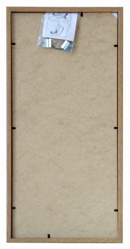 BD art ramme 23x50 cm i egetræ til 3 billeder 13x18 cm brun 1 stk.