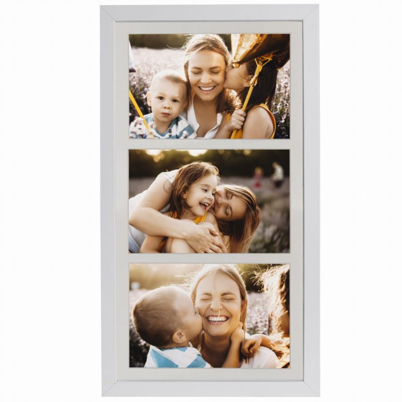 BD art ramme til 3 billeder 23x50 cm hvid 1 stk.
