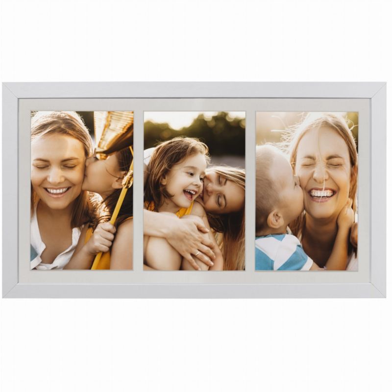 BD art ramme til 3 billeder 23x50 cm hvid 1 stk.