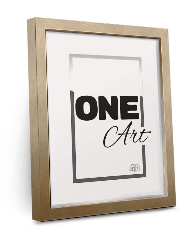 Hekla ramme 42 x 59,4 cm MDF (A2) stor ramme i guld, 1 stk.