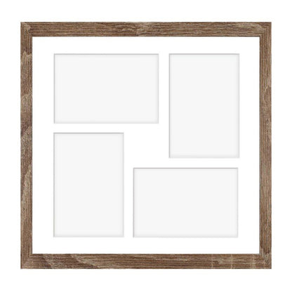 Hekla firkantet ramme til 4 billeder 34x34x4 MDF Sonoma trøffel 1 stk.