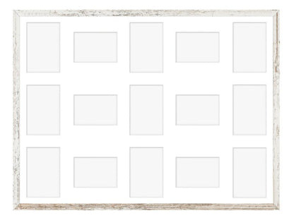Hekla ramme til 15 billeder 60x80x15 MDF galleri blegnet fyrretræ 1 stk.