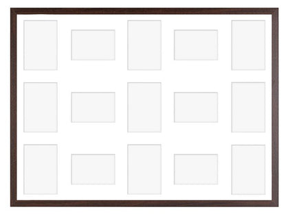 Hekla ramme til 15 billeder 60x80x15 MDF galleri brun 1 stk.