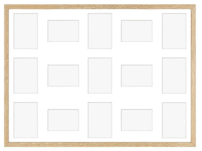 Hekla ramme til 15 billeder 60x80x15 MDF lys sonoma galleri 1 stk.