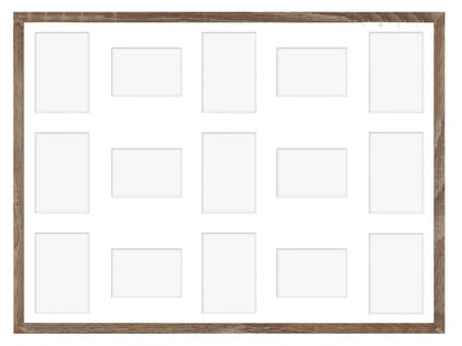 Hekla ramme til 15 billeder 60x80x15 MDF sonoma trøffel galleri 1 stk.