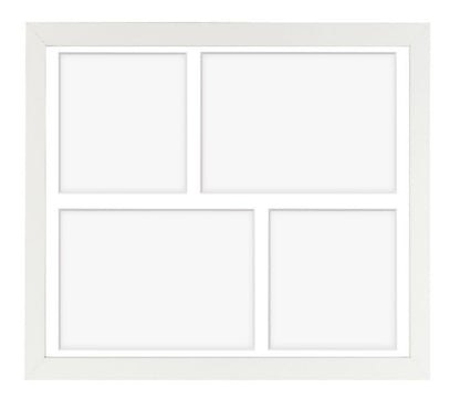 Hekla ramme til 4 billeder 24x30x4 cm foto galleri hvid 1 stk.