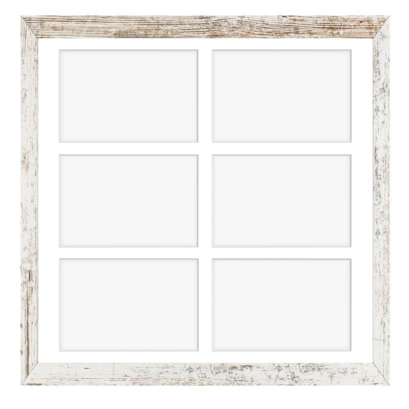 Hekla ramme til 6 billeder 40x40x6 MDF hvidpigmenteret fyrretræ 1 stk.