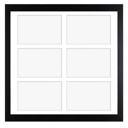 Hekla ramme til 6 billeder 40x40x6 MDF galleri sort 1 stk.