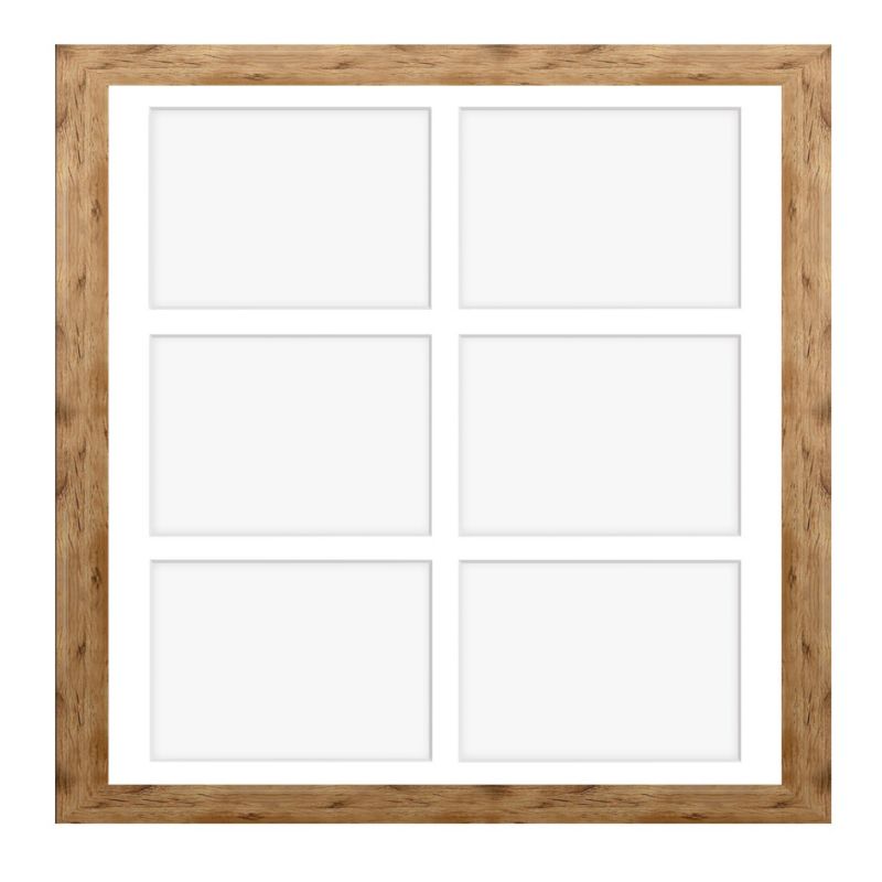 Hekla ramme til 6 billeder 40x40x6 MDF naturlig træfarve 1 stk.