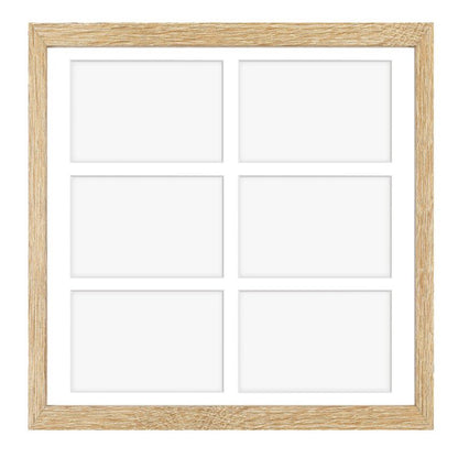 Hekla ramme til 6 billeder 40x40x6 MDF lys sonoma galleri 1 stk.