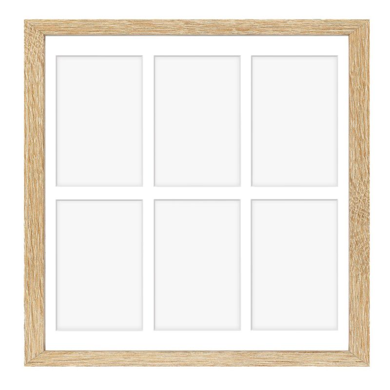 Hekla ramme til 6 billeder 40x40x6 MDF lys sonoma galleri 1 stk.
