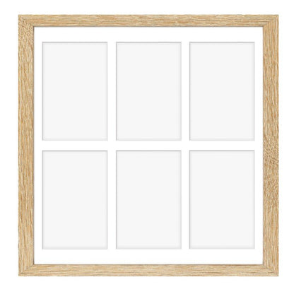 Hekla ramme til 6 billeder 40x40x6 MDF lys sonoma galleri 1 stk.
