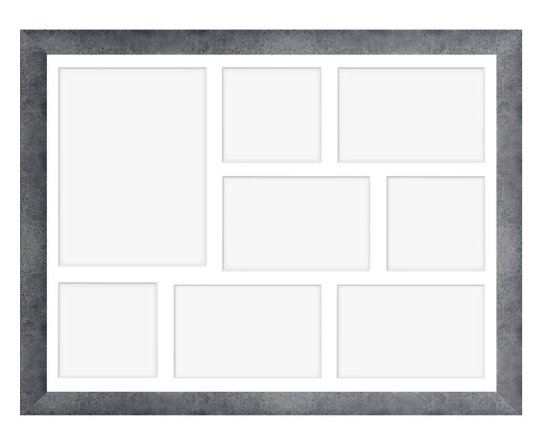 Hekla ramme til 8 billeder 40x50x8 MDF betongalleri 1 stk.
