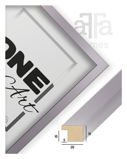 Billedramme B1 Hekla 70x100 MDF plakat sølv 1 stk.