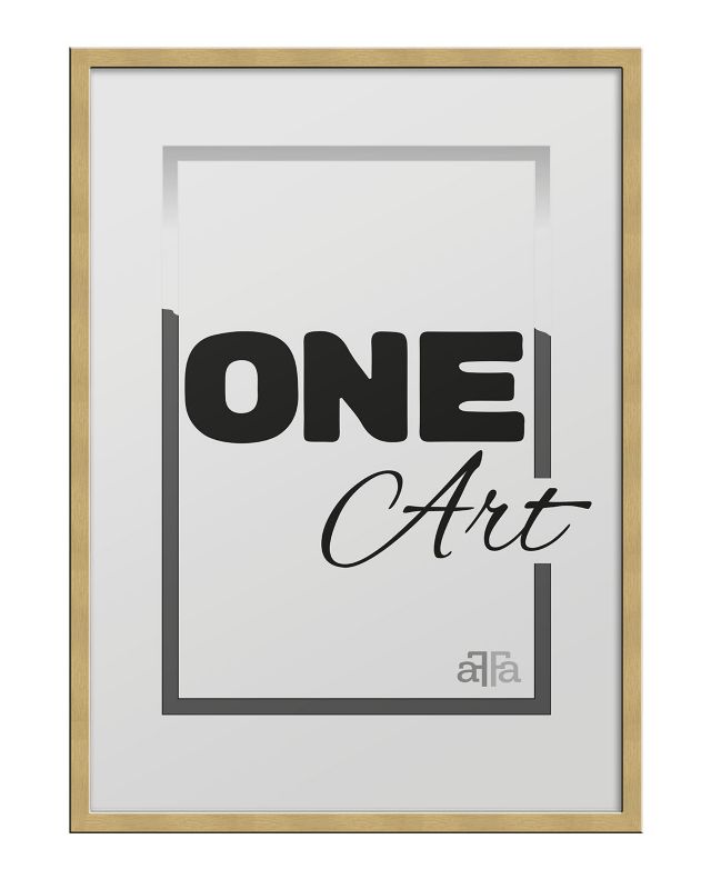 Billedramme B1 Hekla 70x100 MDF plakat guld 1 stk.