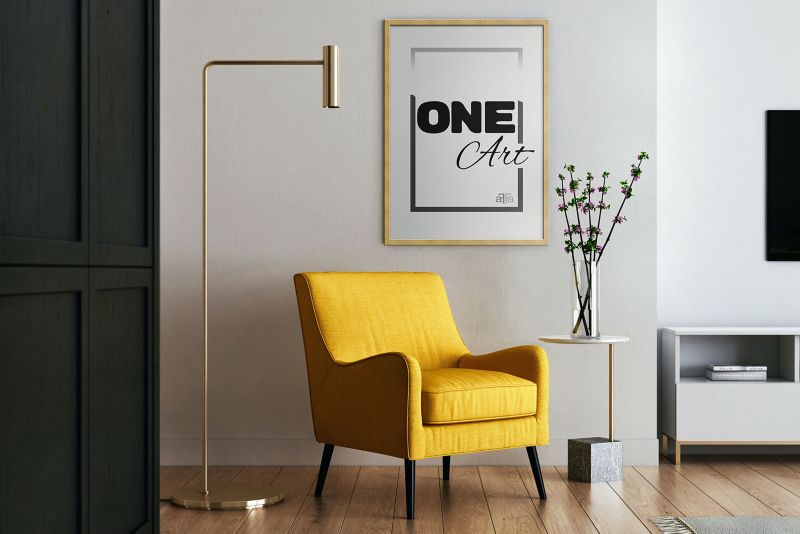 Billedramme B1 Hekla 70x100 MDF plakat guld 1 stk.