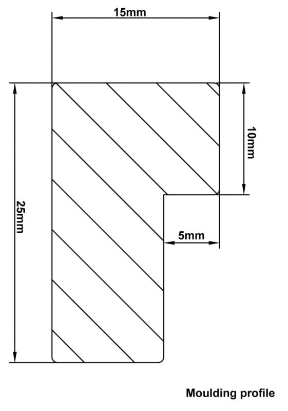 BD art billedramme 17x23 til 2 billeder 10x15 hvid 1 stk.