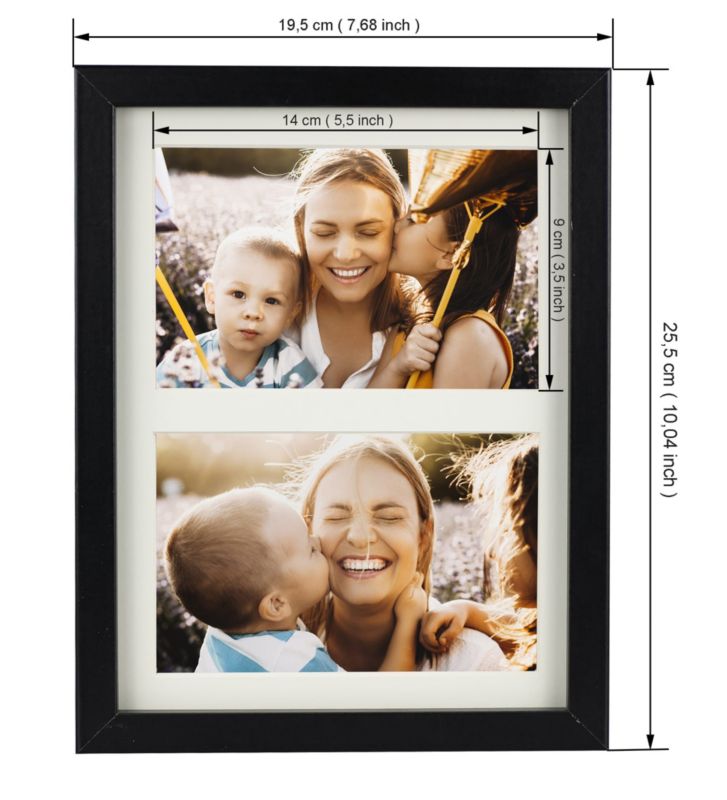 BD art billedramme 17x23 til 10x15 billede, sort, 1 stk.