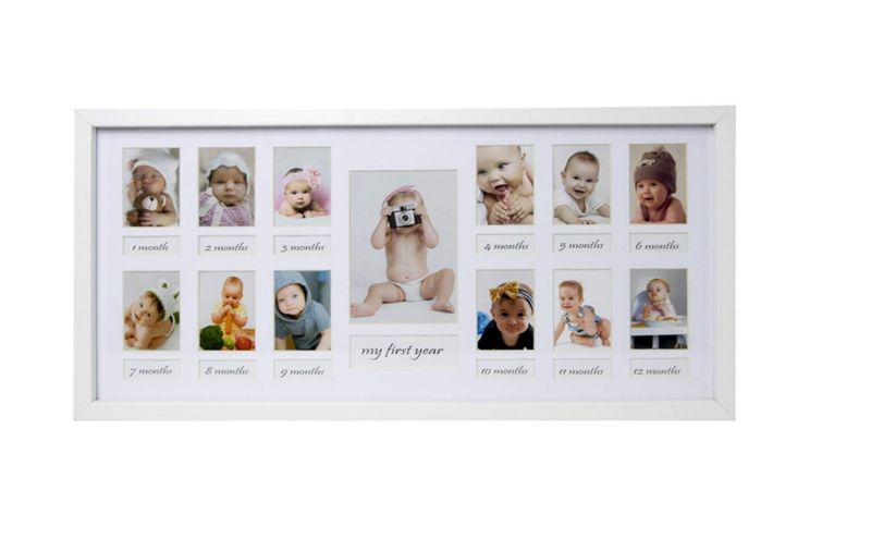 BD art billedramme 23x50 cm hvid til 13 billeder, 1 stk.