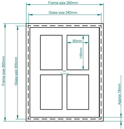 BD art billedramme 28x35 cm sort 1 stk.