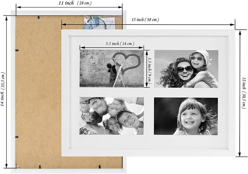 BD art billedramme 28x35 cm MDF hvid 1 stk.