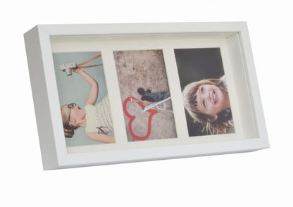 BD art 3D dyb billedramme 10x15 hvid 1 stk.