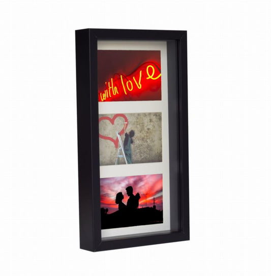 BD art 3D dyb billedramme 18x35 cm sort 1 stk.