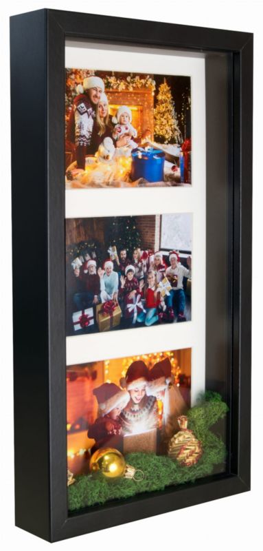 BD art 3D dyb billedramme 18x35 cm sort 1 stk.