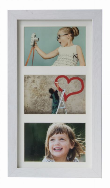 BD art Galeria billedramme 10x15 retro MDF/plexiglas hvid 1 stk.