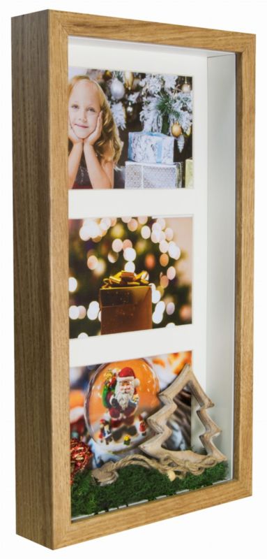 BD art Galeria 3D dyb billedramme i eg 18x35 cm brun, 1 stk.