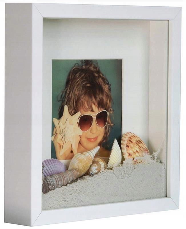 Matkam BOX 3D billedramme 23x23 cm hvid 1 stk.